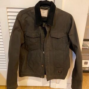P&Co WAYFARE WAXED CANVAS JACKET - OLIVE